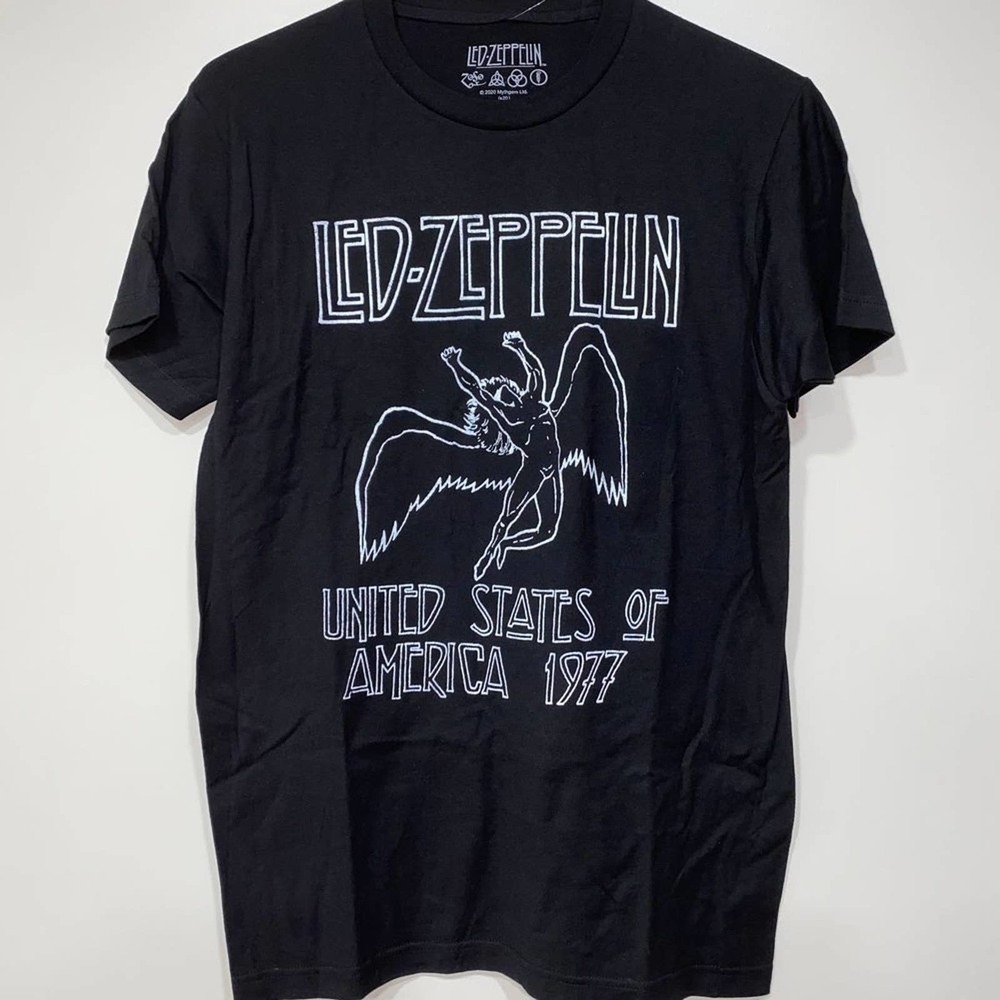 Led Zeppelin Black Short Sleeve M